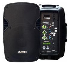 Caixa de som Ativa 12 Profissional Asx S1200 Usb 500w Rms