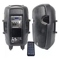 CAIXA DE SOM ATIVA 15 " 350W, 2 XLR/P10, AUX/RCA, EQ, MP3 Player, MX-300 CAIXA DE SOM ATIVA 15 " 350W, 2 XLR/P10, AUX/RCA, EQ, MP3 Player, MX-300