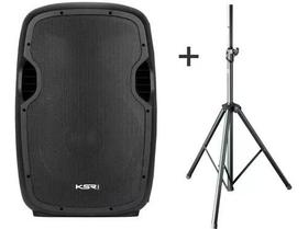 Caixa de som Ativa Ksr 15 Pro K815 Pro Usb + Tripe