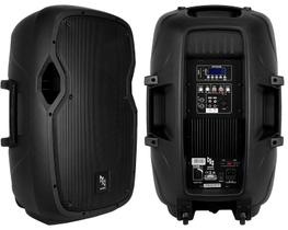 Caixa de som ativa portátil mak pro mk-15a100 15" c/ bluetooth