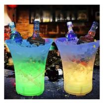 Caixa De Som Balde P/ Gelo Rgb 20w Led Bluetooth 5l Festa Integrado