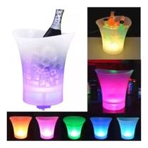 Caixa De Som Balde P/ Gelo Rgb 20w Led Bluetooth 5l Festa Integrado Portatil