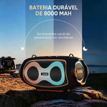 Caixa de som Basike 80W com Bluetooth 5.3, graves potentes, IPX6 à prova d'água, luzes RGB Caixa de som Basike 80W com Bluetooth 5.3, graves potentes, IPX6 à prova d'água, luzes RGB
