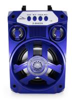 Caixa De Som Bluetooth 10W Grasep D-Bh4104 Azul Com Led