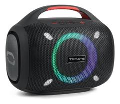 Caixa de Som Bluetooth 120W Alta Potência Portátil RGB com Alça Bateria 10000mAh TWS USB AUX TF