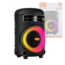 Caixa de Som Bluetooth 120W LED Entrada P2 e P10 Altomex