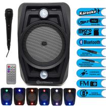 Caixa De Som Bluetooth 5.0 15w Cabo Auxiliar Karaoke P2 DBH6103