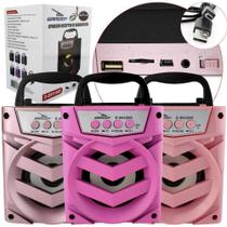 Caixa de Som Bluetooth 6 WATTS com Entrada SD CARD USB P2 FM Bivolt Rosa D-BH1065 D-BH1065 Grasep Caixa de Som Bluetooth 6 WATTS com Entrada SD CARD USB P2 FM Bivolt Rosa D-BH1065 D-BH1065 Grasep