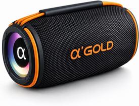 Caixa de Som Bluetooth A'Gold com TWS e Resistência à Água, Caixa de Som Bluetooth A'Gold com TWS e Resistência à Água,