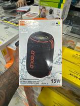 Caixa de Som Bluetooth A'GOLD PRO SM-33 15W IPX6 Resistente à água Com reforço de graves