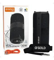 Caixa De Som Bluetooth A'gold Sm-14a 30w Com Alça Ipx6 Cor Preto