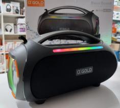 Caixa De Som Bluetooth A'gold Sm30a Bluetooth Ipx6 60w com leds Caixa De Som Bluetooth A'gold Sm30a Bluetooth Ipx6 60w com leds
