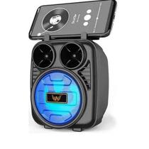 Caixa de som bluetooth AL-1182 Ltomex com Led SD FM entrada USB auxiliar P2