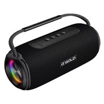 Caixa De Som Bluetooth Alto Falante 60w Proteção Contra Água Ipx6 Alfa Gold