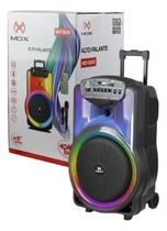 Caixa De Som Bluetooth Alto Falante Trolley 80w Com Bateria Cor Preto