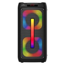 Caixa de Som Bluetooth Amplificada Britânia Flash Light Bateria Resistente Bivolt Com LED