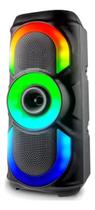 Caixa De Som Bluetooth Amplificada Led Rgb Tws Fm Usb 50w
