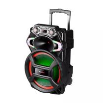 Caixa de Som Bluetooth Amvox ACA800 Gladiador 850W RMS TWS Power X Woofer 15 Bateria 4h LED
