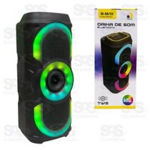 Caixa de Som Bluetooth B-Max BM-S214 20W com Luzes RGB Portátil