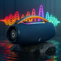 Caixa de Som Bluetooth, Basike Boombox RAD172, 60W Caixinha de Som Potente TWS, IPX6 À Prova D'água