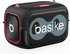 Caixa de Som Bluetooth Basike, Som Potente, IPX5, 6 Horas de Bateria, Rádio FM, AUX/USB/TF