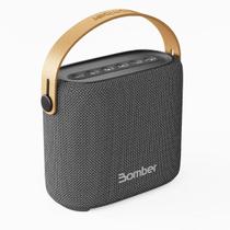 Caixa De Som Bluetooth Bomberbag Cinza Portátil 12W Potente