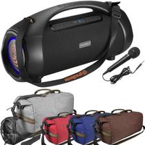 Caixa De Som Bluetooth Boombox Intense 100W Gradiente Gsp300 + Bag Transporte Cinza