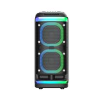 Caixa De Som Bluetooth Canhão Torre Radio 80W Acustica 360 Graus