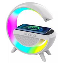Caixa De Som Bluetooth Carregador Indução Relógio Abajur - SpeakerG