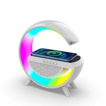 Caixa de Som Bluetooth com Iluminação e carregamento de celular por indução e Rádio FM