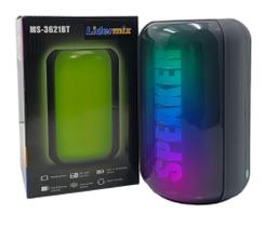 Caixa de Som Bluetooth com LED LiderMix MS-3621BT - Lider mix