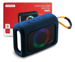 Caixa de som bluetooth com led tomate mts1001