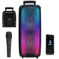 Caixa De Som Bluetooth com Microfone Led Grande - SUPER STAR - ATURN SHOP