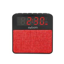 Caixa De Som Bluetooth Com Relogio S-Mt3Bt Exbom