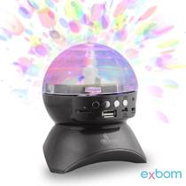 Caixa De Som Bluetooth Globo Rgb Exbom Cs-a24-bt