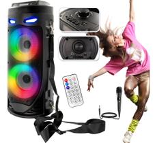 Caixa De Som Bluetooth Grande Amplificada C Microfone Alça Grasep D-S30 Caixa De Som Bluetooth Grande Amplificada C Microfone Alça Grasep D-S30