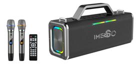 Caixa De Som Bluetooth Imenso X52 140w C/ 2 Mic C/ Controle