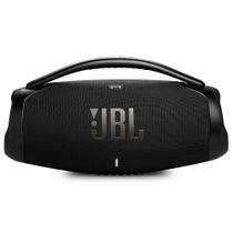 Caixa De Som Bluetooth JBL Boombox 3 Wifi Preta Até 24h de Reprodução À Prova dágua 136W
