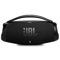 Caixa De Som Bluetooth JBL Boombox 3 Wifi Preta Até 24h de Reprodução À Prova dágua 136W