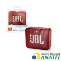 Caixa de Som Bluetooth JBL GO 2 JBLGO2RED à Prova d'Água 3W Vermelha
