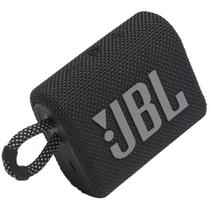 Caixa de Som Bluetooth JBL GO 3 Preto à Prova D'água