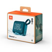 Caixa de Som Bluetooth JBL Go 4 Azul 4.2W RMS, IP67 - até 7 horas de reprodução