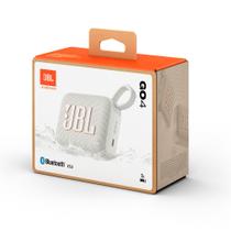 Caixa de Som Bluetooth JBL Go 4 Branca 4.2W RMS, IP67 - até 7 horas de reprodução