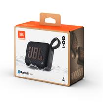 Caixa de Som Bluetooth JBL Go 4 Preta 4.2W RMS, IP67 - até 7 horas de reprodução