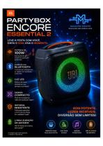 Caixa De Som Bluetooth Jbl Partybox Encore 2 Essential cor Preto