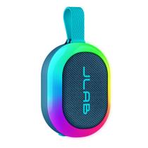 Caixa de Som Bluetooth JLab Pop Party à Prova dÁgua com LED RGB Azul-Marinho