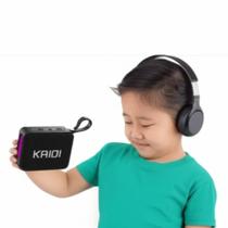 Caixa de Som Bluetooth Kaidi KNC826 Portátil 5W com Luzes LED RGB