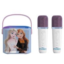 Caixa de Som Bluetooth Karaokê Infantil Frozen