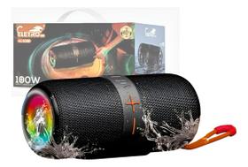 Caixa De Som Bluetooth Led 100w Prova D'agua El-1096