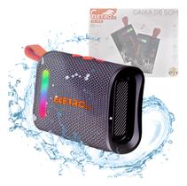 Caixa De Som Bluetooth Led 30w Prova D'agua El-1103